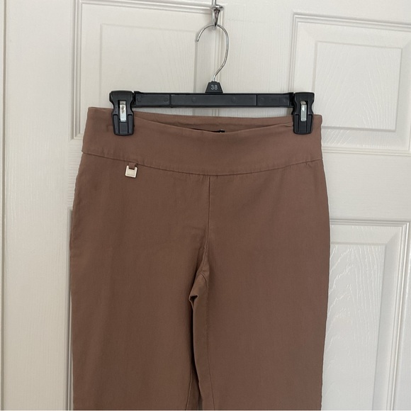 Peck & Peck Ava Ankle Pants Pull On Camel Size 2 - Picture 2 of 5